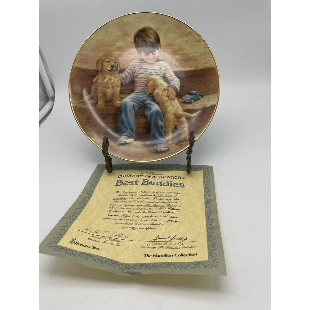 The Hamilton Collection "Best Buddies" Plate